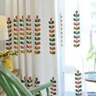 Leaves Embroidered Curtains 63 Inches Long, White Light Filtering Decorative ...