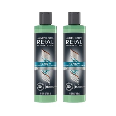 2 Pack Dove RE+AL Bio-Mimetic Care Shampoo + Conditioner RENEW Vegan Elastin