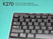 Logitech K270 Wireless Keyboard for Windows, 2.4 GHz Wireless, Full-Size, Number