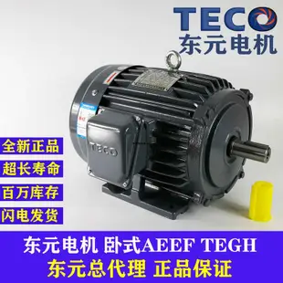 TECO東元電機2.2KW 3.7KW 5.5KW 7.5KW臥式AEEF TEGH制動刹車馬達