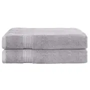 2 Pack Bath Sheets Set Cotton Extra Large Towel Grey