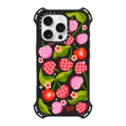 iPhone 16 Pro Bounce Case MagSafe Compatible Checkered Cherries