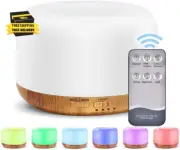 Oil Diffuser Humidifier 300Ml,Electric Ultrasonic Air Aroma Diffusers Vaporizer,