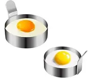 Egg Ring, Stainless Steel Round Eggs Frying Rings, Non-Stick Cooking Egg Mold for Frying Pan, Easy Cooking Omlete Fried Egg Pancake Beefsteak, Egg Poacher/183