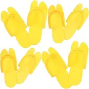 Lightweight Comfortable 4 Pack Disposable Slippers Pedicure Indoor Beach Guest Spa Easy to Carry