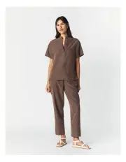 [The Ark Clothing Co.] Verona Blouse in Mocha