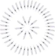 (Pack of 50) Glass Rattle Worm Jig Fishing Lure Insert Tube Rattles Shake Attract Fly Tie Tying 3mm/4mm/5mm