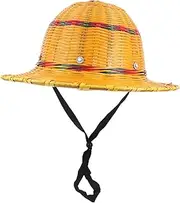 [DECORNIJIA] Breathable Bamboo Safety Cap with Wide Brim Dual Functionality Hard Hat for Construction and Outdoor Hiking UV Protection and Superior Ventilation Comfortable Fit
