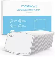 Maxboost PM2.5 Filter Pad Activated Carbon Filter, Pack of 30, Mouth Mask Filter