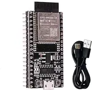 ESP-WROOM-32 Development Board 2.4GHz Dual-Mode WiFi + Bluetooth Dual Cores Microcontroller Processor Integrated with Antenna RF AMP Filter AP STA (1Pcs ESP32-DevKitC-32E +Cable)
