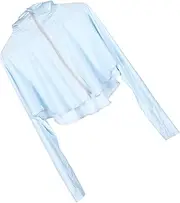 [KOMBIUDA] Sun Screen Cloak Sunscreen Jacket with Hat Clothing White