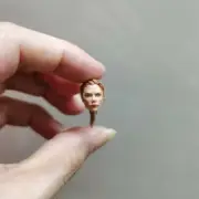 Painted 1/18 Scale Ponytail Black Widow Scarlett Head Sculpt Fit 3.75" Figure