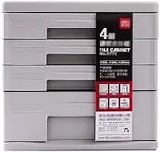 VUCICA Desktop File Cabinet, 4-Layers Data Office Storage Drawer Confidentiality Office Desktop Drawer Organizer (Color : B1)