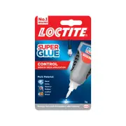 Loctite 3g Super Glue Liquid Control, Dries clear for invisible bonds