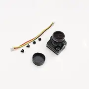 For Cmos 1/1.8 1800TVL Mini FPV Camera 2.1mm Lens Power 5V-40V for PAL/for NTSC With OSD Internal Adjustable For RC FPV Racing Drone(Black mo OSD)