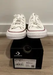 Size 4 Men Size 6 Women - Converse Chuck Taylor All Star Low Optic White