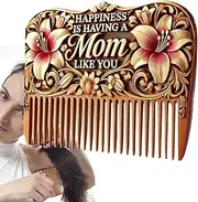 Wooden Hair Comb, Women's Comb for Women | Water Wide Tooth Comb - Antistatic Unbridled Massage Brush Daily Cleaning Travel Use Scalp Care