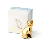 Pilbeam Living You're Purrfect 7.5cm Aluminium Cat Figurine/Ornament Decor Gold