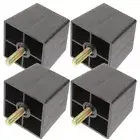 4 Pcs Replacement Legs for Outdoor Benches Sofa Feet Rubber Plastic Furniture