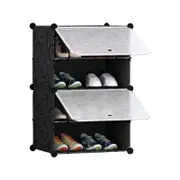 SOGA 4 Tier Shoe Rack Organizer Storage Stackable