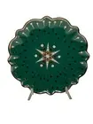 Catherine Martin Starry Night Anthropologie Dessert Plate 8" Green Gold Art Deco