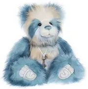 [Charlie Bears] 2023 Avril Long Haired Plush Light Blue Teddy Bear Soft Collectable Fully Jointed