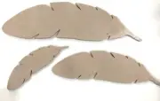 FEATHER Shapes Craft Mosaic Base Wall Art Exterior Garden or Home interior