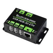 3-Port USB 2.0 Extension Hub USB Extender with With 100M Ethernet Port Connector