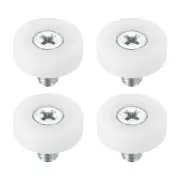19mm Drawer Rollers,4 Pack Plastic Drawer Pulley Bearing Small Pulley