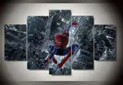 Spider-Man 2 – Movie 5 Panels Canvas Art Wall Decor - Medium - Wooden Framed