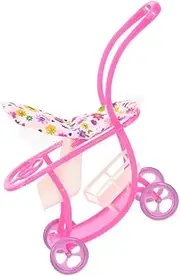 Realistic Stroller Plaything Doll Stroller Simulation Doll Mini Baby Model