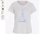 Peter Alexander Women’s Paris Sleep Tee - Sizes S, M & L - BNWT