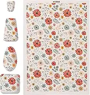 Transfer Paper for Clay | Floral Clay Sheets | Colorful Flower Decals Handmade Water Soluble Transfer Paper Rustic for Jewelry Ceramic Porcelain Adults