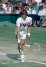Kevin Curren of South Africa in action during the Wimbledon Lawn - Old Photo 1