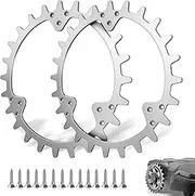 Stainless Steel Spikes for Husqvarna Automower 320/430X/435X/440/450X, Spikes Lawn Traction Improvement for Robotic Lawnmowers, Elaborately Deburred, Wheel Size 252 mm for Accessories Off-Wheel Wheels
