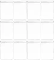 CATIEBYE 100Pcs Small Clear Self Seal Zipper Bags for Jewelry Present Cards and Candy Transparent Storage Pouches for Earrings Rings and Small Accessories Self Locking Design