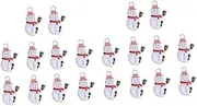 TEHAUX 2sets Outdoor Christmas Decor Snowflake Earrings DIY Jewelry Charms for Necklace Bracelet 10pcs*2