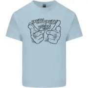 Pew Hands Funny Lightsaber Sci-Fi Kids T-Shirt Childrens