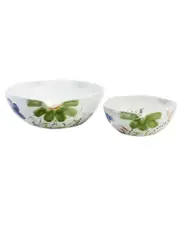 Two's Company Set of 2 Blossoms Bowls NoSize Silver