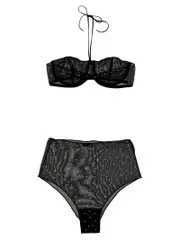 [OséRee] OséRee-Gem Necklace Intimo Nero-Donna M Black