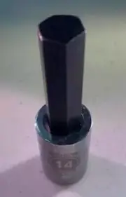 Armstrong 39-719 1/2" Drive 14mm Hex Socket Driver Bit USA