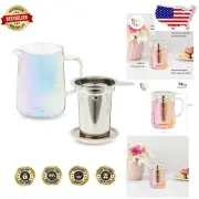 Stainless Steel Infuser Mini Glass Teapot - Perfect Gift for Tea Lovers