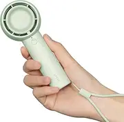 [JISULIFE] Mini Portable Fan-Bladeless Safe Design, Powerful Turbo Handheld Fan with 3 Speeds, USB Rechargeable, Small Pocket Design for Travel/Lash, Gifts For Girls/Women