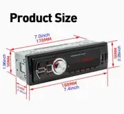 FM Front Aux Input MP3 Radio Player Head Unit Bluetooth Car Stereo Audio In-Dash (for: Daihatsu)