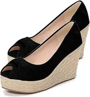 [ZIRIA] shoes Peep toe wedge women high heel shoes platform heel sandals comfortable casual wedding party