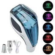 Car Crystal Gear Shift Knob Head with LED 7color Light for Toyota
