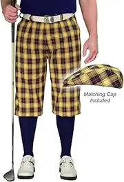 [Golf Knickers] Plaid and Cap: Mens 'Par 5' - Cork