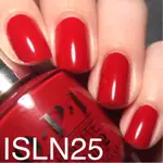 [QQNAIL] OPI 紅蘋果類光繚 ISLN25 如膠似漆2.0系列 類光療指甲油 最美 紅色 正紅 顯白 考試檢定