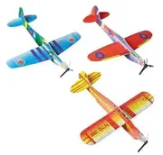 Foam 8 Inch Flying Glider Planes 48 Piece Assortment