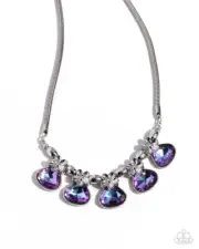 Paparazzi Teardrop Tribute Purple Necklace NWT